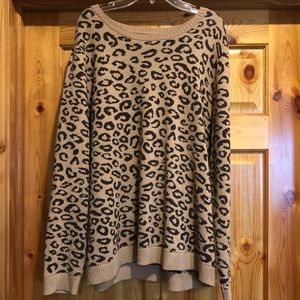 XXL Croft & Barrow leopard sweater 🐆